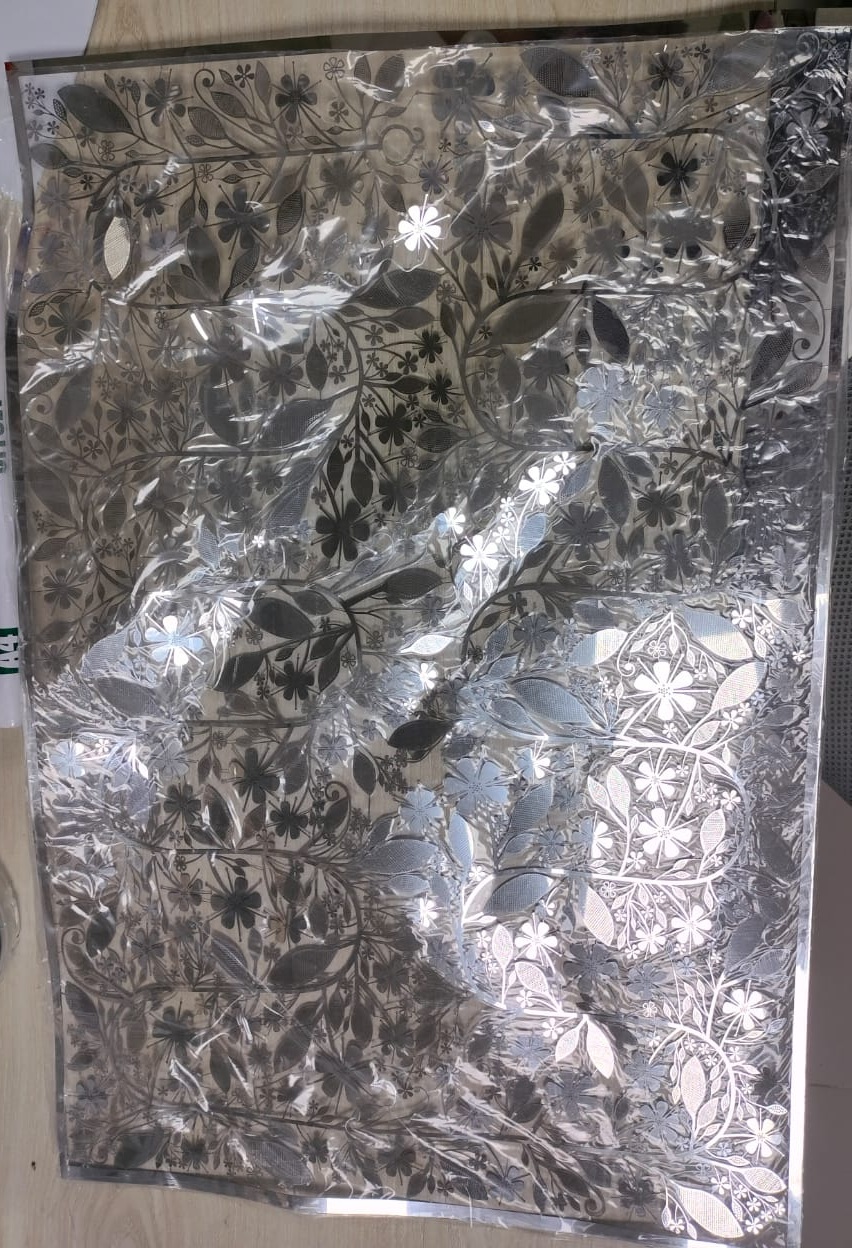 Luxury Jara Door Silver Flower